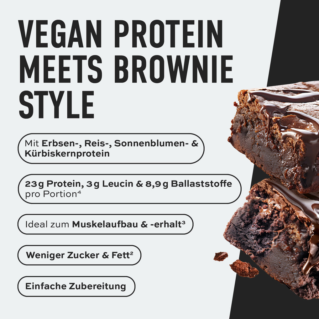 Designer Vegan Protein Brownie Style