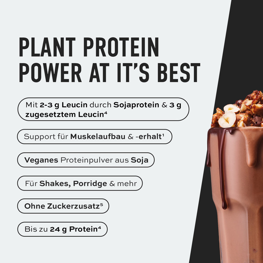 Veganes Designer Proteinpulver mit Soja