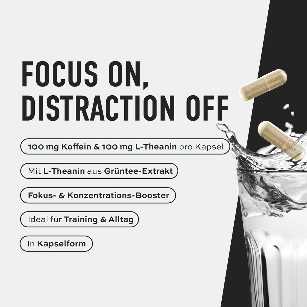Koffein + L-Theanin Kapseln