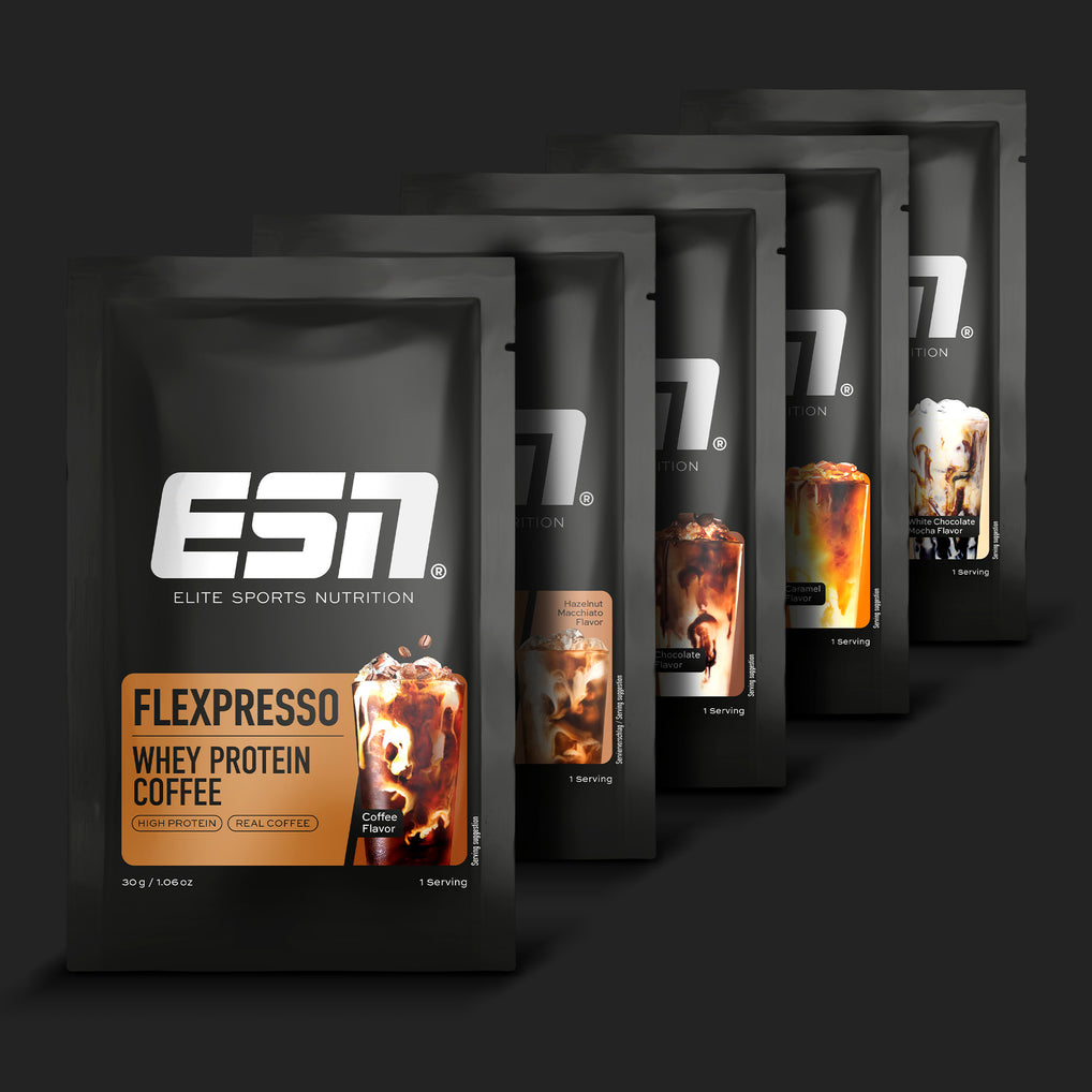 Probier Box Flexpresso Protein Kaffee, 5 x 30g